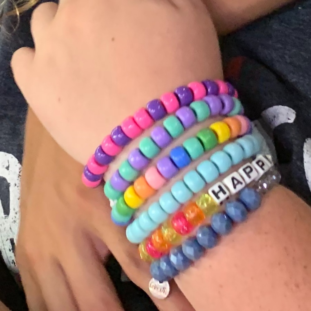 Beaded friendship bracelets :)